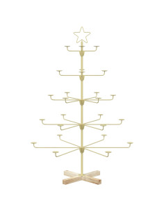 Albero di Natale in Metallo con Supporto KUOPIO 125 cm Acciaio 2