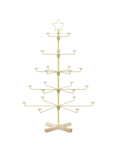 Albero di Natale in Metallo con Supporto KUOPIO 125 cm Acciaio