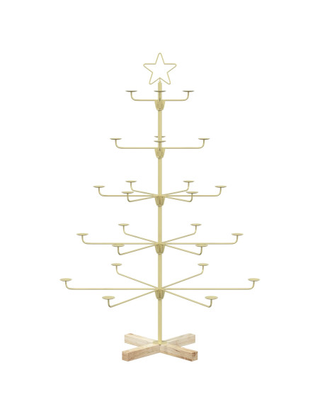 Albero di Natale in Metallo con Supporto KUOPIO 125 cm Acciaio