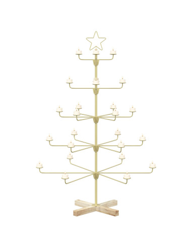 Albero di Natale in Metallo con Supporto KUOPIO 125 cm Acciaio
