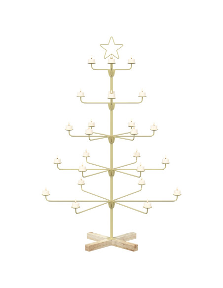 Albero di Natale in Metallo con Supporto KUOPIO 125 cm Acciaio