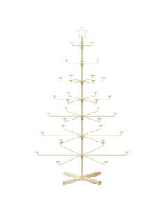 Albero di Natale in Metallo con Supporto KUOPIO 180 cm Acciaio 2