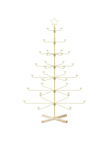 Albero di Natale in Metallo con Supporto KUOPIO 180 cm Acciaio