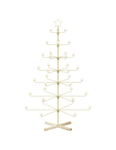 Albero di Natale in Metallo con Supporto KUOPIO 180 cm Acciaio