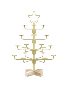 Albero di Natale in Metallo con Supporto KUOPIO 60 cm Acciaio 2