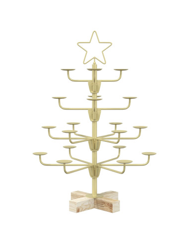 Albero di Natale in Metallo con Supporto KUOPIO 60 cm Acciaio
