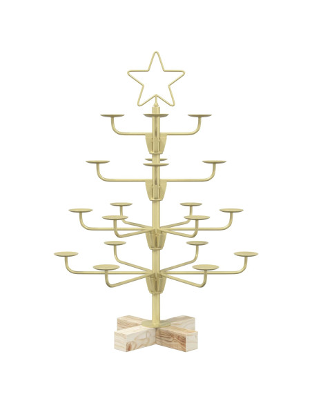 Albero di Natale in Metallo con Supporto KUOPIO 60 cm Acciaio