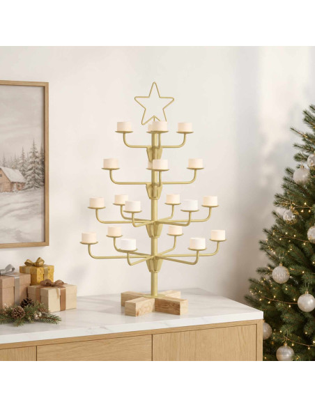 Albero di Natale in Metallo con Supporto KUOPIO 60 cm Acciaio