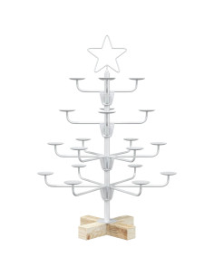 Albero di Natale in Metallo con Supporto KUOPIO 60 cm Acciaio 2