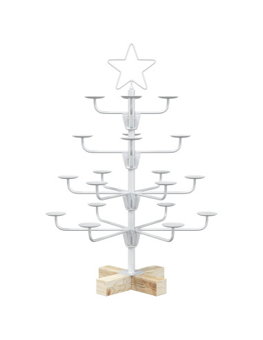 Albero di Natale in Metallo con Supporto KUOPIO 60 cm Acciaio