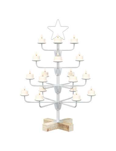 Albero di Natale in Metallo con Supporto KUOPIO 60 cm Acciaio