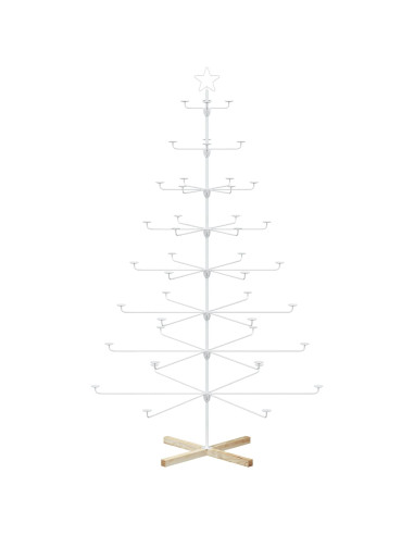 Albero di Natale in Metallo con Supporto KUOPIO 210 cm Acciaio
