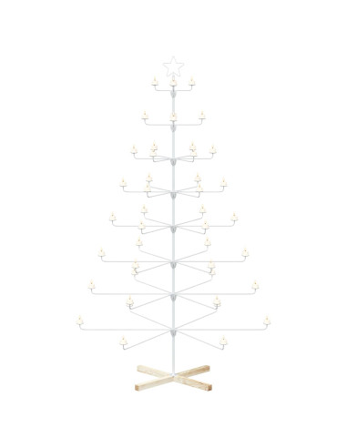 Albero di Natale in Metallo con Supporto KUOPIO 210 cm Acciaio