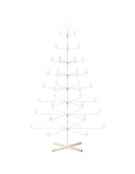 Albero di Natale in Metallo con Supporto KUOPIO 210 cm Acciaio