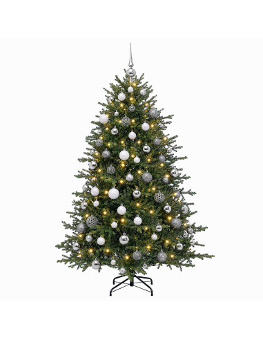 Albero di Natale artificiale con palline 240 cm 300 LED