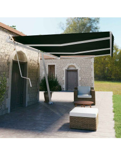 Tenda da Sole Autoportante Automatica 600x350 cm Antracite