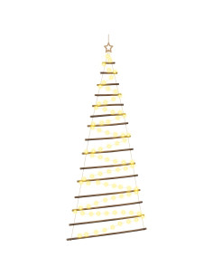 Albero di Natale appeso 210 cm 130 LED Bianco caldo 2