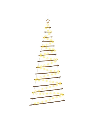 Albero di Natale appeso 210 cm 130 LED Bianco caldo