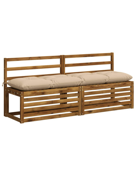 Cuscino per panchina VIANEN 100% Poliestere Crema