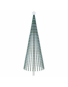Albero di Natale LED 400 cm 1028 LED Bianco freddo Acciaio Nero 2