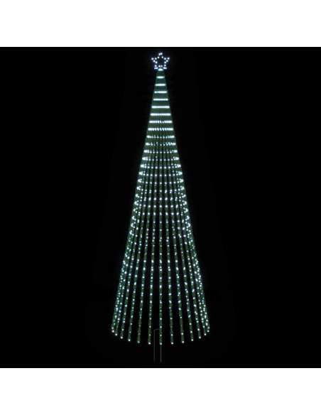 Albero di Natale LED 400 cm 1028 LED Bianco freddo Acciaio Nero
