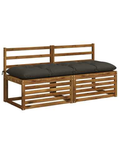 Cuscino per panchina VIANEN 100% Poliestere Antracite