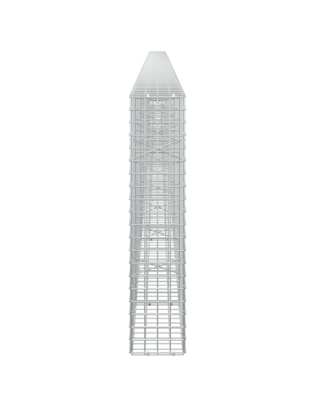 Gabione con filo da 5 mm e rete da 5x5 cm 650x20x100 cm