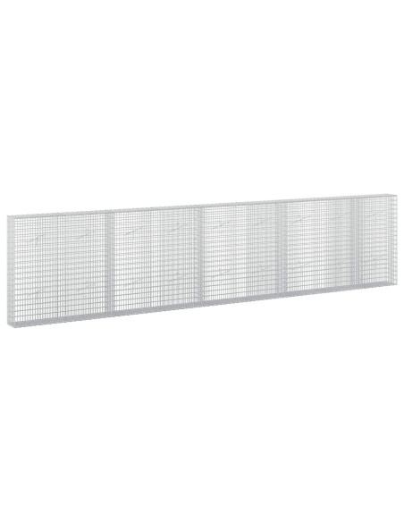 Gabione con Filo da 5 mm e Rete da 5x2,5 cm 450x20x100 cm