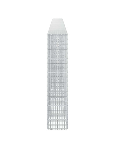 Gabione con Filo da 5 mm e Rete da 5x2,5 cm 450x20x100 cm