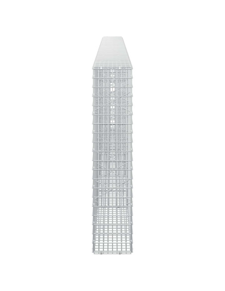 Gabione con Filo da 5 mm e Rete da 5x2,5 cm 450x20x100 cm