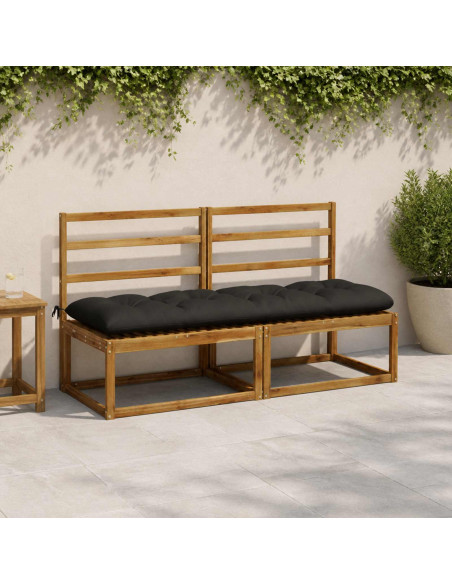 Cuscino per panchina VIANEN 100% Poliestere Nero
