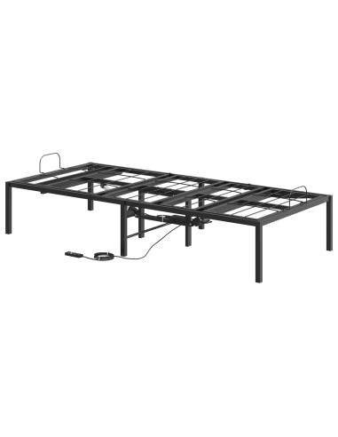 Telaio Letto Elettrico Regolabile Nero 200 x 70 x 33,5 cm