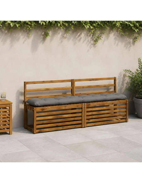 Cuscino per panchina VIANEN 100% Poliestere Grigio
