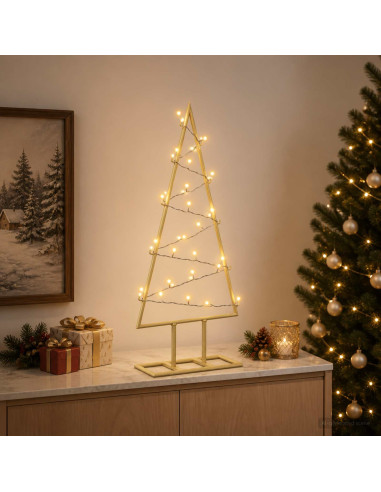 Albero di Natale in metallo con LED KUOPIO 60 cm Bianco caldo