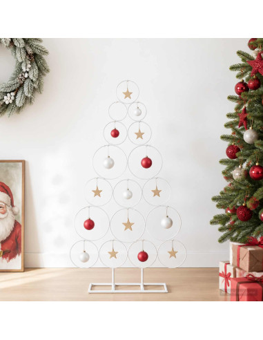 Albero di Natale in metallo con supporto KUOPIO 90 cm Acciaio