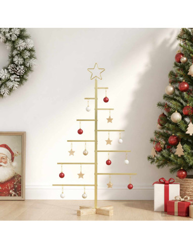 Albero di Natale in metallo con supporto KUOPIO 90 cm Acciaio