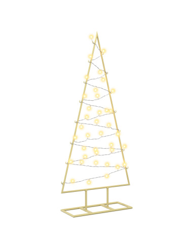 Albero di Natale in metallo con LED KUOPIO 90 cm Bianco caldo