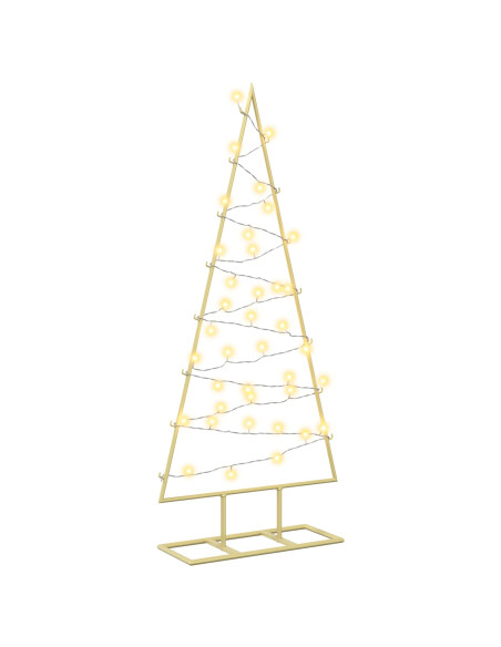 Albero di Natale in metallo con LED KUOPIO 90 cm Bianco caldo