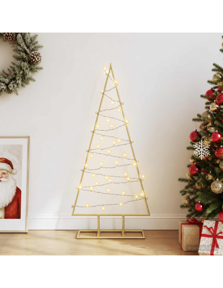 Albero di Natale in metallo con LED KUOPIO 90 cm Bianco caldo