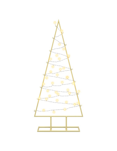 Albero di Natale in metallo con LED KUOPIO 90 cm Bianco caldo