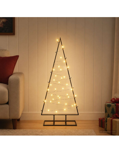 Albero di Natale in metallo con LED KUOPIO 90 cm Bianco caldo