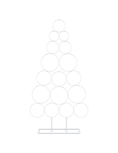 Albero di Natale in metallo con supporto KUOPIO 90 cm Acciaio
