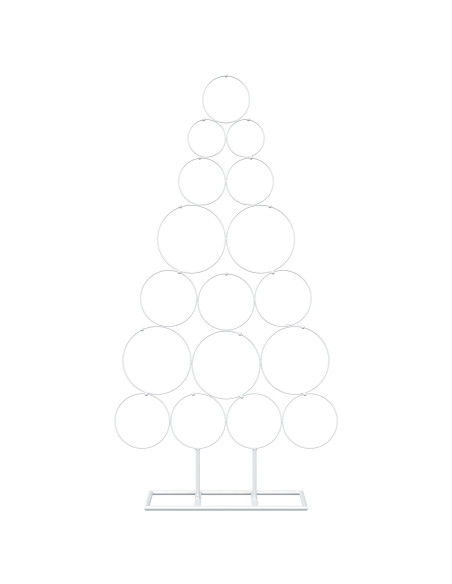 Albero di Natale in metallo con supporto KUOPIO 90 cm Acciaio