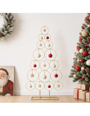 Albero di Natale in metallo con supporto KUOPIO 90 cm Acciaio