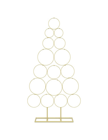 Albero di Natale in metallo con supporto KUOPIO 90 cm Acciaio