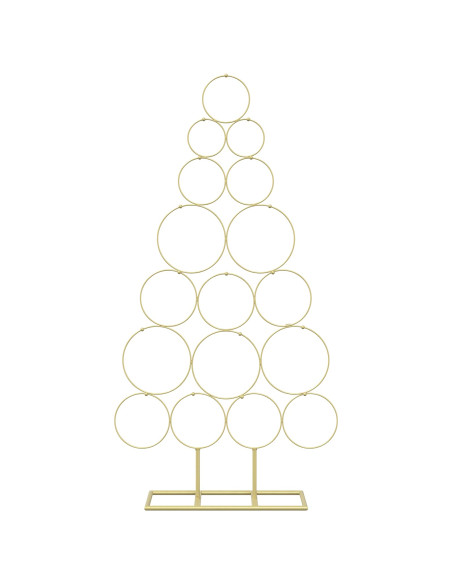 Albero di Natale in metallo con supporto KUOPIO 90 cm Acciaio