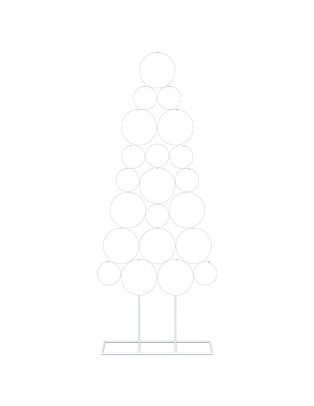 Albero di Natale in metallo con supporto KUOPIO 125 cm Acciaio