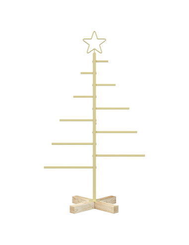 Albero di Natale in metallo con supporto KUOPIO 90 cm Acciaio