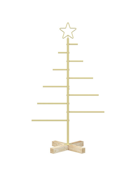 Albero di Natale in metallo con supporto KUOPIO 90 cm Acciaio