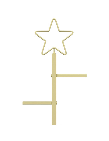 Albero di Natale in metallo con supporto KUOPIO 90 cm Acciaio